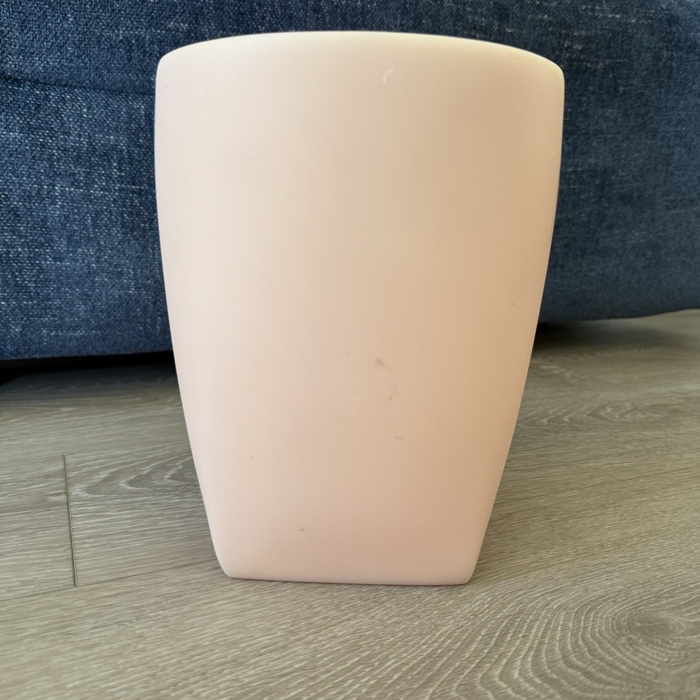 VTG RH Restoration Hardware HEAVY Mini Trash Can Planter Bucket Pink MCM - Picture 2 of 12